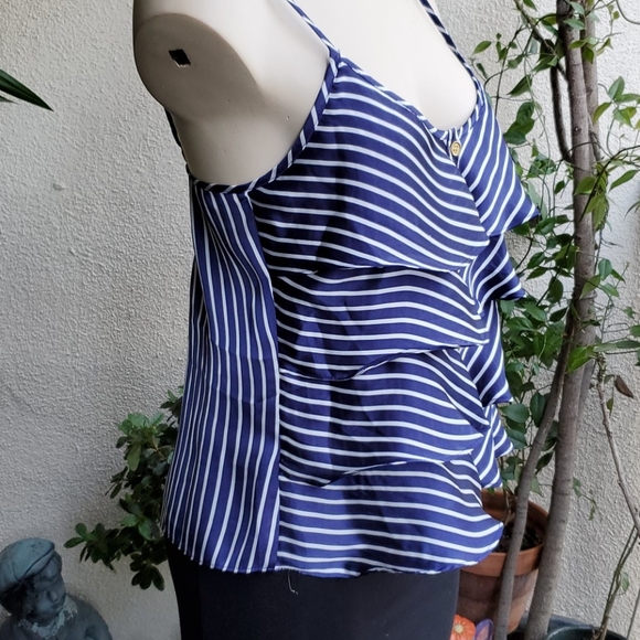 Spaghetti strap stripped blue & white excellent condition - Picture 3 of 5